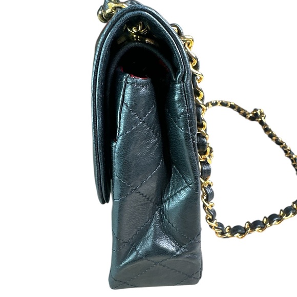 Chanel Black Lamb double flap 20” 2way bag - Picture 4 of 9